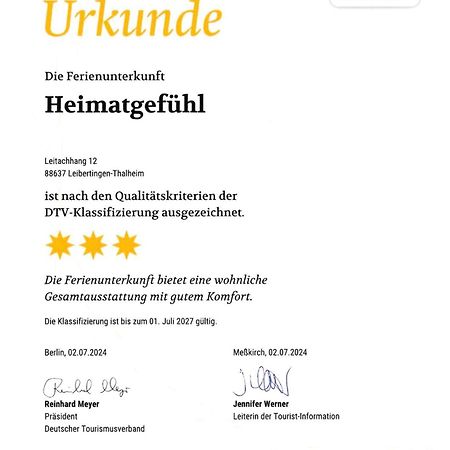 Ferienwohnung Heimatgefuehl Thalheim Leibertingen Luaran gambar